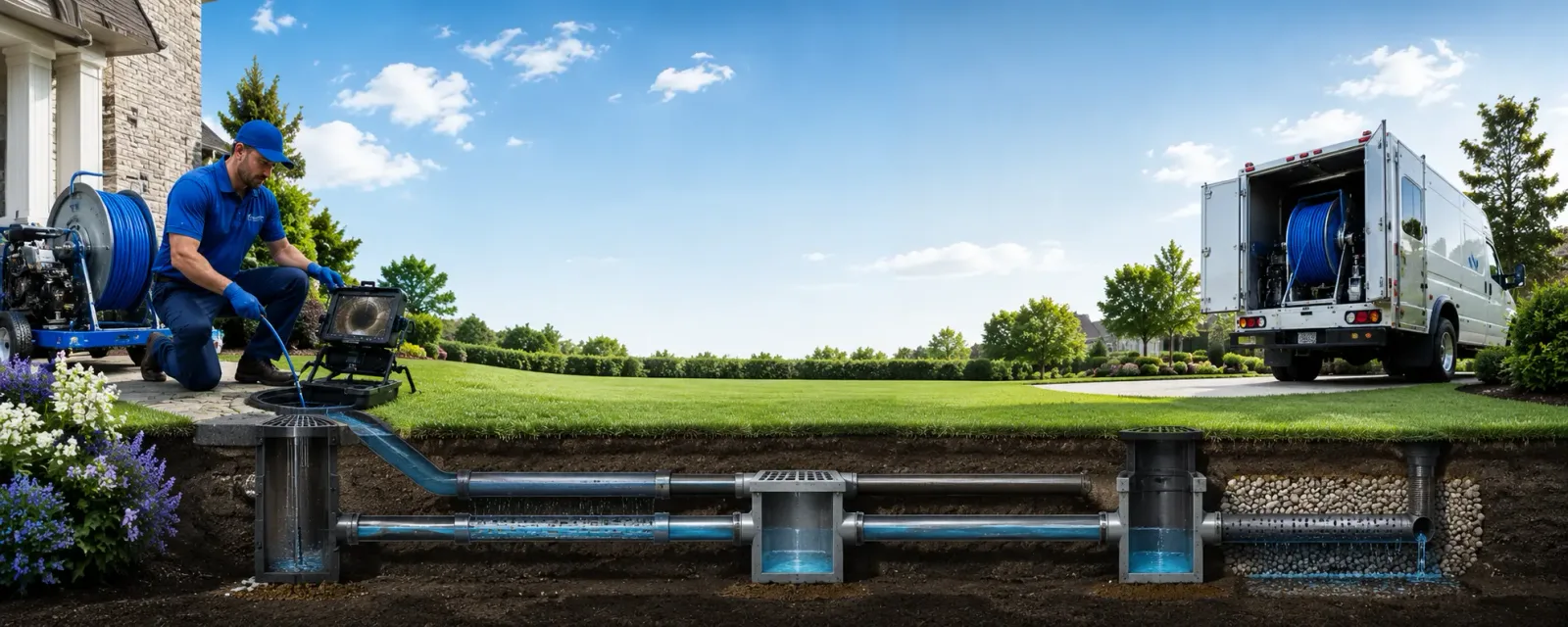 Outdoor drain cleaning information for Cookstown, NJ